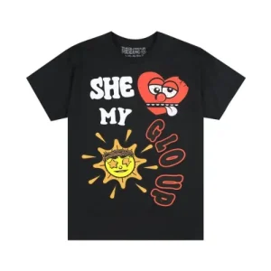 Unveiling the Style Statement She Love My Glo Black Tee