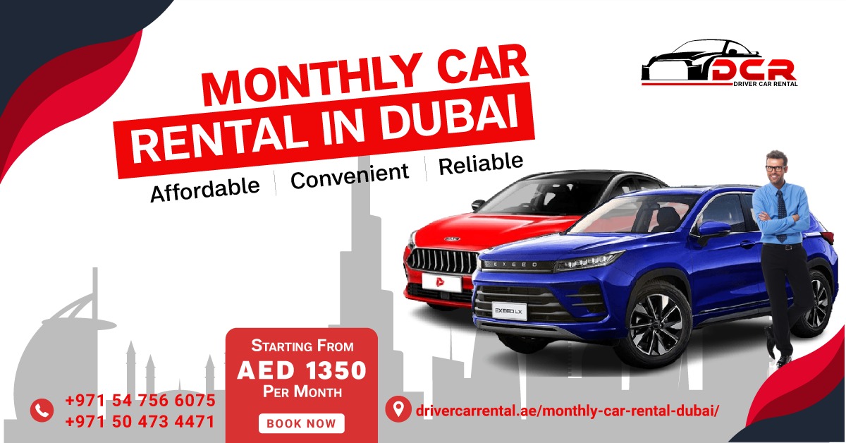 Best Monthly Rent a Car Dubai | Affordable Rentals at Driver Car Rental Dubai