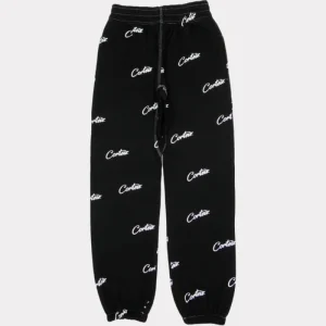 Corteiz Joggers Con Estampado Integral Negro